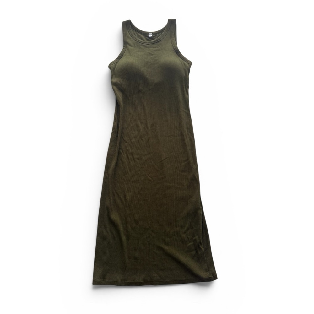 Uniqlo ribbed bra midi dress